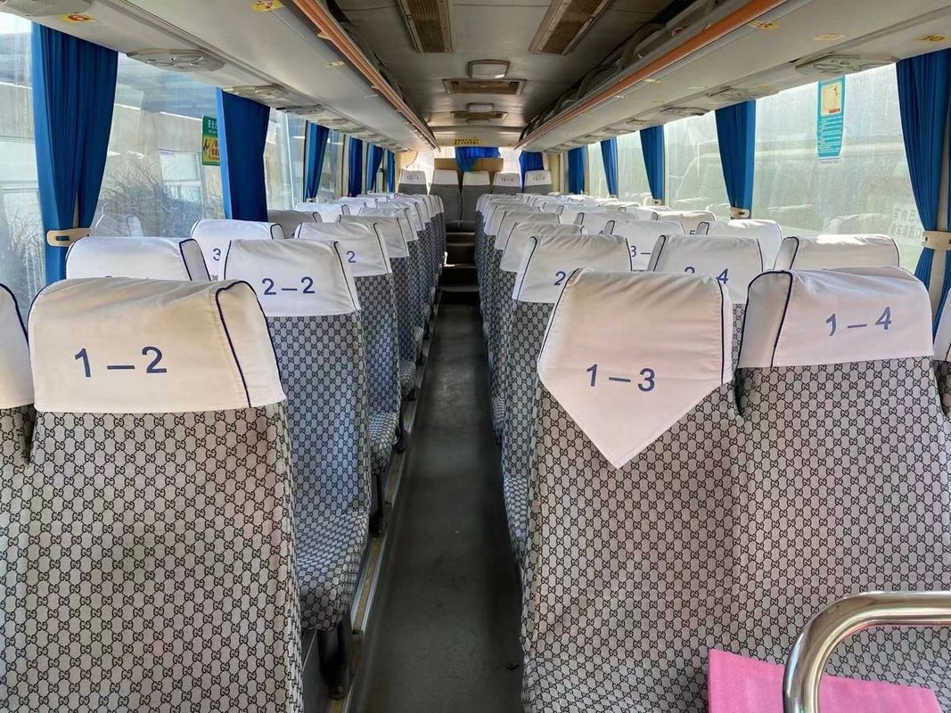 Linksfahrer gebrauchter Bus mit Yuchai-Motor und Handgetriebe in gutem Zustand