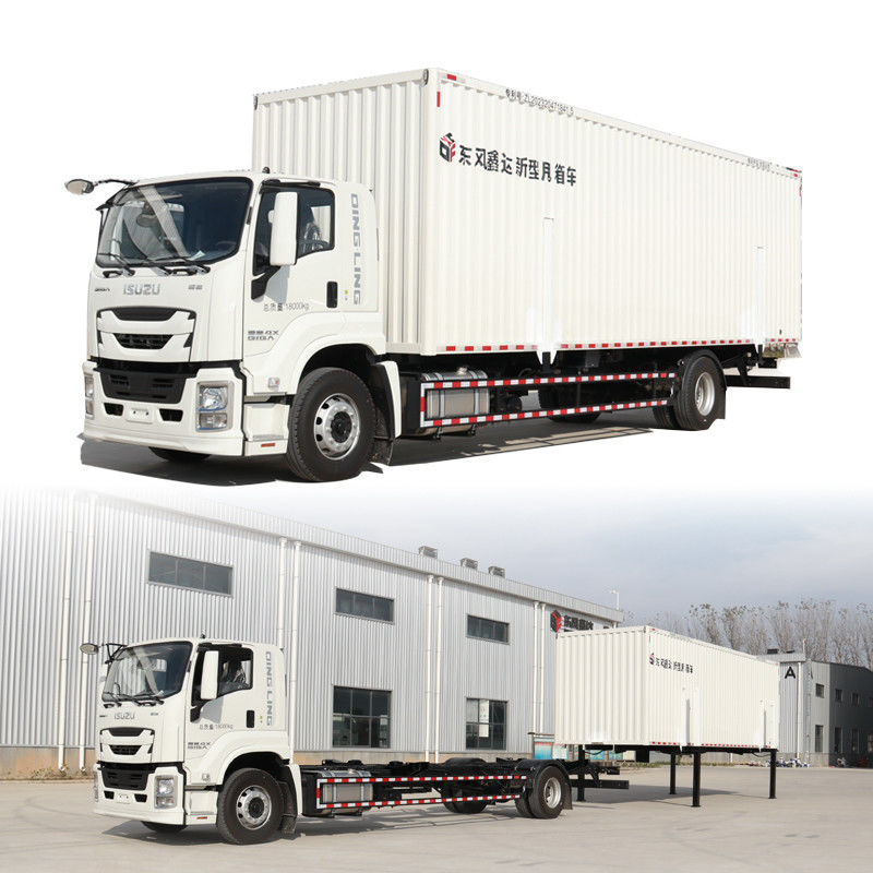 Isuzu 4*2 Container Cargo Van Box Truck Karosserie austauschen und 150 250 PS
