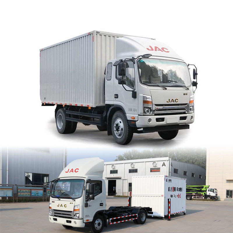 4*2 Mini 5 Tonnen 19CBM Trockene Lieferwagen abnehmbare Karosserie und hydraulische Ausleger für die Logistik