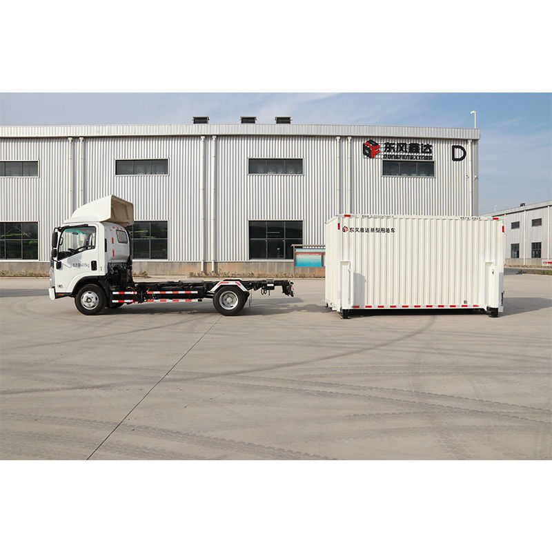 4*2 Mini 5 Tonnen 19CBM Trockene Lieferwagen abnehmbare Karosserie und hydraulische Ausleger für die Logistik