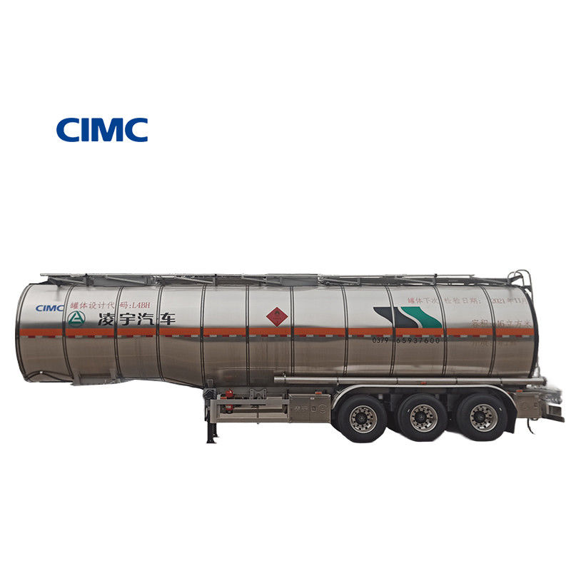 CIMC LINYU 46000L Brennstofftankschiff aus Aluminiumlegierung Anhängerfahrzeug mit Radstand 6150 1310 1310