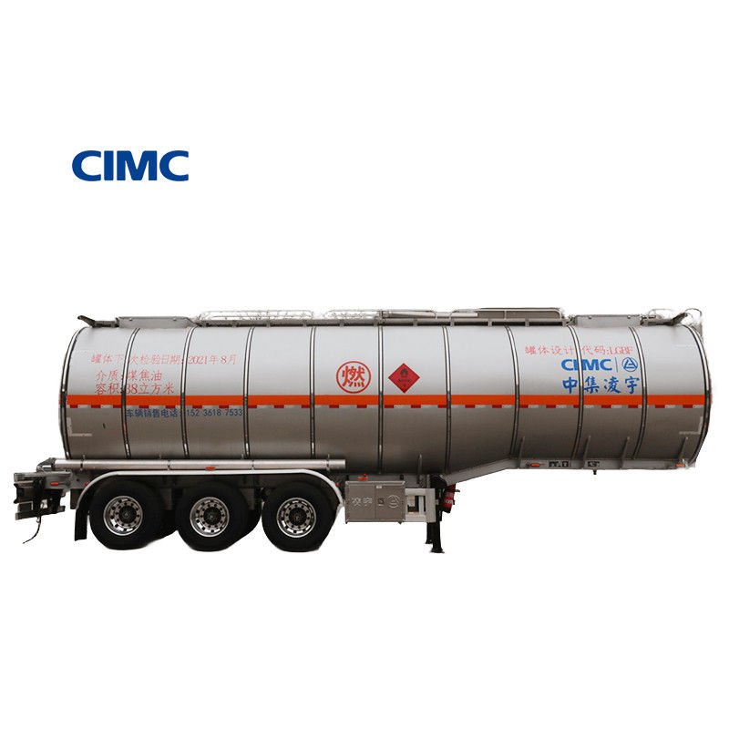 46000 Liter Edelstahl Rohöl-Tanker Semi-Anhänger für den Lkw-Vertrieb