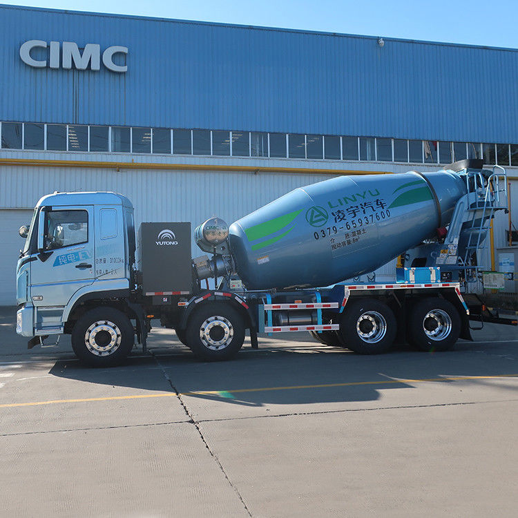 13000 kg elektrischer 8x4 12cbm großer mobiler Beton-Zementmischer für von CIMC LINYU
