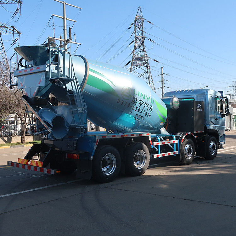 13000 kg elektrischer 8x4 12cbm großer mobiler Beton-Zementmischer für von CIMC LINYU