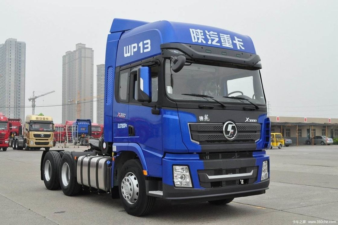 Vorderachse HF9T Shacman 6x4 Anhänger Lkw Kopf Traktor Lkw mit 500 PS Cummins Motor